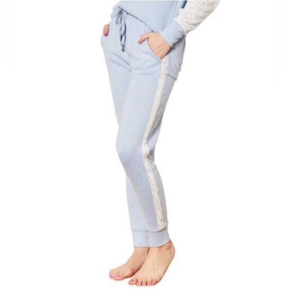 -Flora Nikrooz Gray blue Heather Jogger Pants Medium AS IS